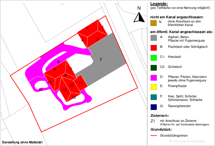 Beispiel Erfassungsbogen Versiegelungsflächen