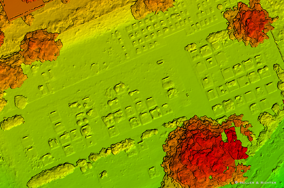 Geländemodell kleinräumig