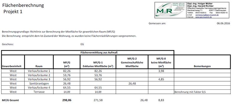 Flächenberechnung  2